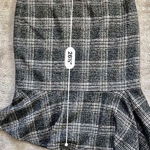 Halogen asymmetrical ruffle hem skirt